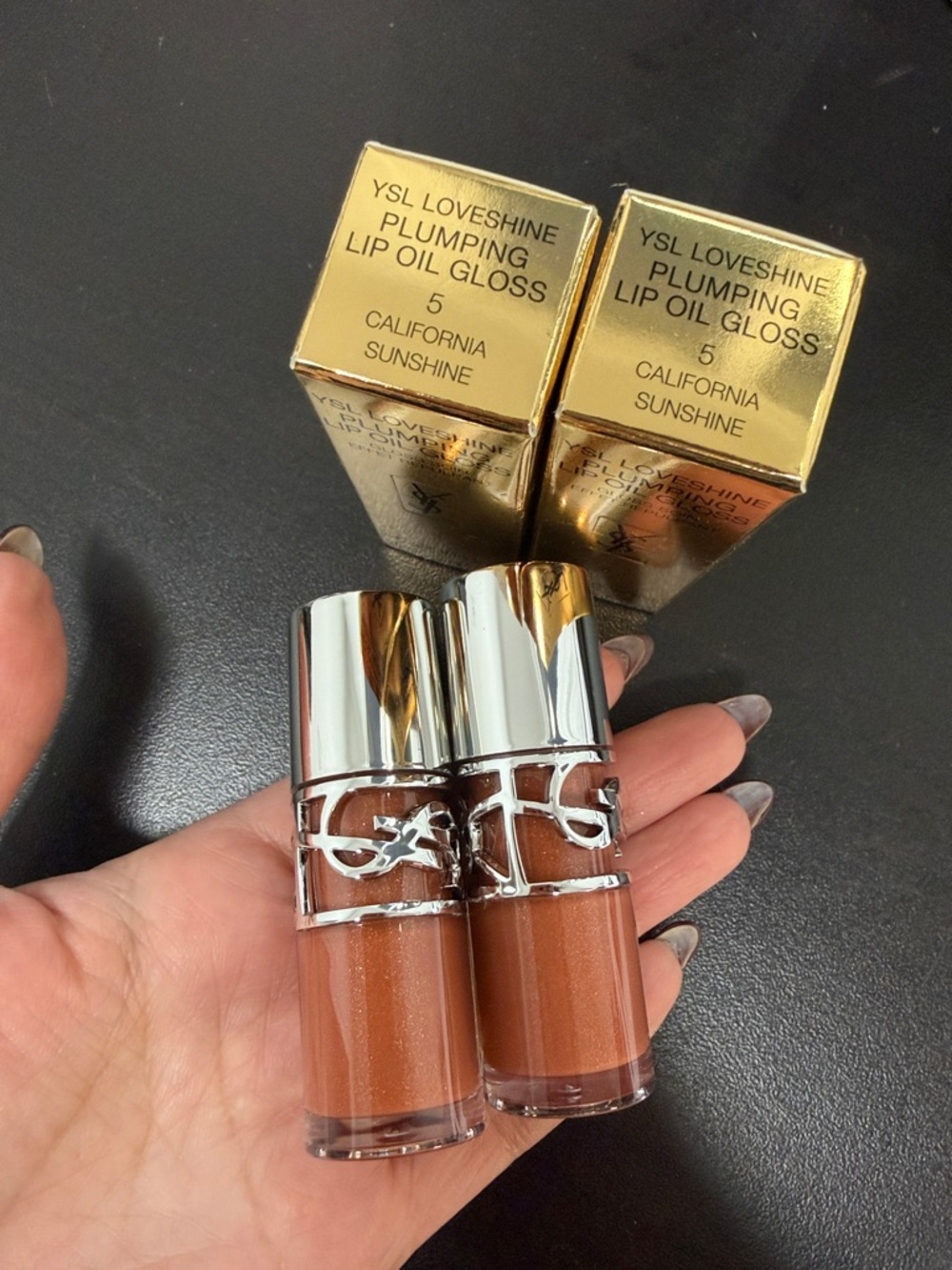 2 PIECES YSL LIP GLOSS IN SHADE CALIFORNIA SUNSHINE